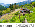 【傳統建築群重要保護區】落合，東祖屋山村：初夏景色－村道與山村，德島縣三好市 143820178