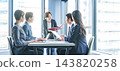 Several business people having a meeting in the office 143820258