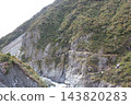 A mountain landscape with exposed rock faces, Mount Cook, New Zealand. 143820283
