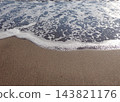The shoreline of Yuigahama Beach, Kamakura 143821176