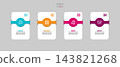 Infographic template design with show option for present information business 143821268
