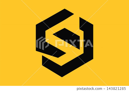 Abstract Hexagonal Letter S Monogram Vector Logo Design Abstract Hexagonal Letter S Monogram Vector Logo Design 143821285