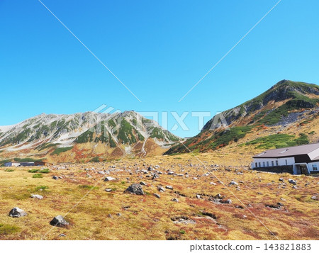 富山縣室堂平原秋色斑斕,十月 富山縣室堂平原秋色斑斕,十月 143821883
