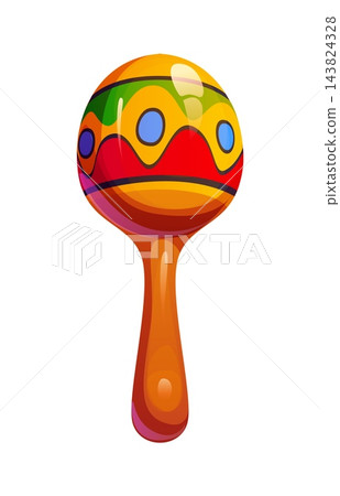 Mexican Day of the Dead maracas music instrument Mexican Day of the Dead maracas music instrument 143824328