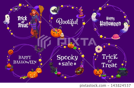 Halloween holiday festive photo frames and borders Halloween holiday festive photo frames and borders 143824537
