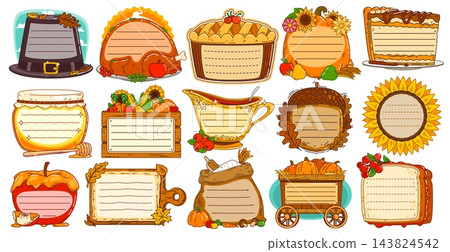 Thanksgiving kids memo notes and message frames Thanksgiving kids memo notes and message frames 143824542