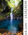 The mystical cobalt-blue phantom waterfall: Oshiraji Falls, a hidden gem in Yaita, October 18 143824696