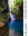 The mystical cobalt-blue phantom waterfall: October 22nd, Yaita, Phantom Waterfall, the secluded Oshiraji Waterfall 143824699