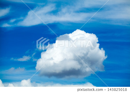 clouds in the blue sky clouds in the blue sky 143825018