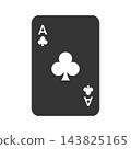 Silhouette icon of the club's ace 143825165