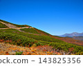從長野縣乘鞍迴聲線眺望北阿爾卑斯山的秋景。 143825356