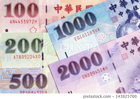 New Taiwan dollar a business background New Taiwan dollar a business background 143825700