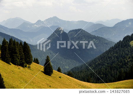 Drei Kampen mountain hiking tour, Bavaria, Germany Drei Kampen mountain hiking tour, Bavaria, Germany 143827085