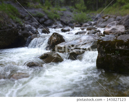 Kuhflucht Waterfalls at Hoher Fricken mountain, Bavaria, Germany Kuhflucht Waterfalls at Hoher Fricken mountain, Bavaria, Germany 143827123