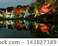 Higo Hosokawa Garden in autumn colors, Bunkyo Ward, Tokyo 143827389