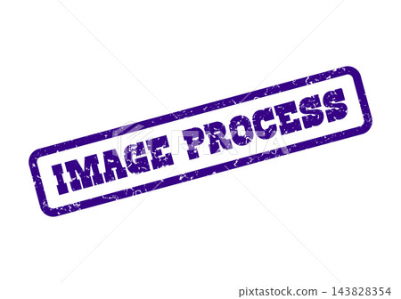 A faded purple grunge style rubber stamp with the words IMAGE PROCESS displayed A faded purple grunge style rubber stamp with the words IMAGE PROCESS displayed 143828354