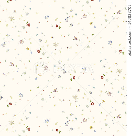 Cute assorted seamless patterns set with fruit animal and floral motifs Cute assorted seamless patterns set with fruit animal and floral motifs 143828703