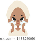Girl Taking Care of Her Skin 143829060