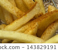 Crispy French Fries with Spicy Seasoning 143829191