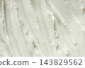 Top view of white cottage cheese texture with thick creamy pattern 143829562