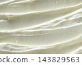 Flat lay view of creamy curd paste background 143829563