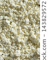 Fresh organic cottage cheese texture background close up 143829572