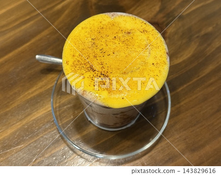 Vietnamese Egg Coffee with Creamy Yellow Foam Vietnamese Egg Coffee with Creamy Yellow Foam 143829616