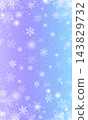 淺藍色和紫色漸變背景，雪花飄落 / 直式版 143829732