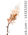 Birds are flying away from the tree toward the south. Not AI. Vector illustration 143832692