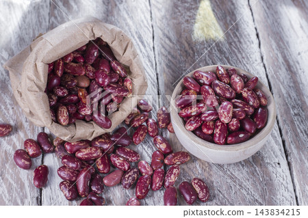 red bean and vegetable oil on wood red bean and vegetable oil on wood 143834215
