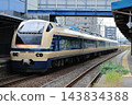 E653 series Limited Express Inaho train in 583 series livery departing from JR Tsuruoka Station on the Uetsu Main Line (Tsuruoka City, Yamagata Prefecture, Japan) E653 series Limited Express Inaho train in 583 series livery departing from JR Tsuruoka Station on the Uetsu Main Line (Tsuruoka City, Yamagata Prefecture, Japan) 143834388