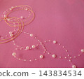 Elegant gold mizuhiki and pink pearls 143834534