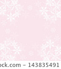 Snow, Winter, Frame, Decorative Border, Background, Copy Space, Cute, Stylish, Decoration, Pattern, Wallpaper, Illustration Material 143835491