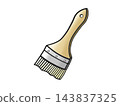 Illustration of a paint brush. 143837325