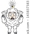 A fun animal illustration ☆ Sheep 143837383