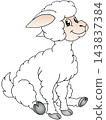 A fun animal illustration ☆ Sheep 143837384