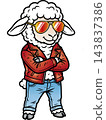 A fun animal illustration ☆ Sheep 143837386