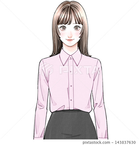辦公室職員 A_Blouse_Normal 143837630