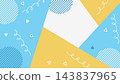 A background with brightly colored geometric patterns. 143837965