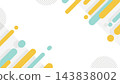Background with geometric patterns and bar-shaped elements 143838002