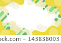 Bright background with streamlined shapes and geometric patterns 143838003