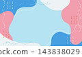 Abstract shapes and colorful dot background 143838029