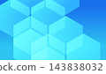 Abstract background of a blue cube 143838032