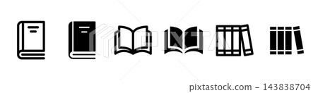 書籍圖示集:閱讀、圖書館、書店、教科書、參考書 書籍圖示集:閱讀、圖書館、書店、教科書、參考書 143838704