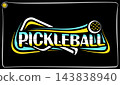 Vector logo for Pickleball 143838940