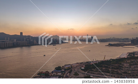Hong Kong Oct 19 2026 Victoria Harbour City Skyline View Hong Kong Oct 19 2026 Victoria Harbour City Skyline View 143838958