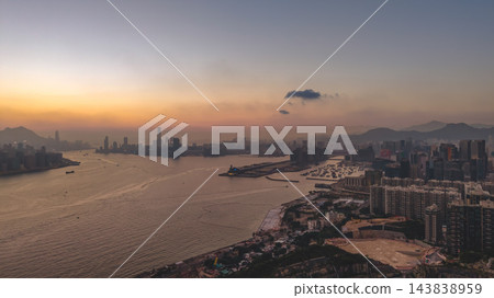 Hong Kong Oct 19 2026 Victoria Harbour City Skyline View Hong Kong Oct 19 2026 Victoria Harbour City Skyline View 143838959