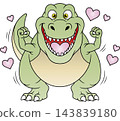Fun dinosaur illustration ☆ Tyrannosaurus 143839180