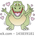Fun dinosaur illustration ☆ Tyrannosaurus 143839181