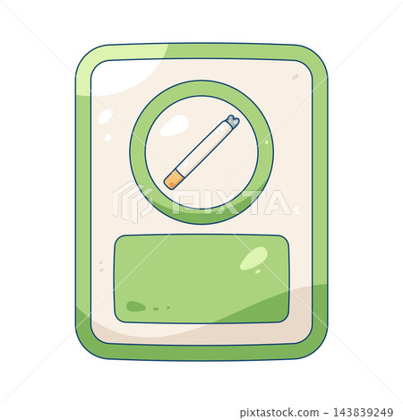 Illustration of smoking area sign Illustration of smoking area sign 143839249